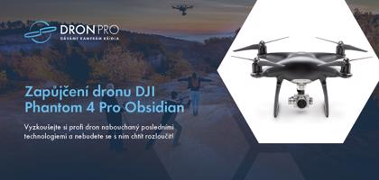 Dárkový poukaz na zapůjčení dronu DJI Phantom 4 Pro Obsidian